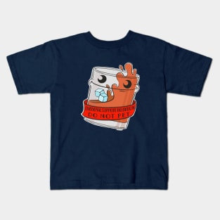 Emotional Support Bourbon - DO NOT PET Kids T-Shirt